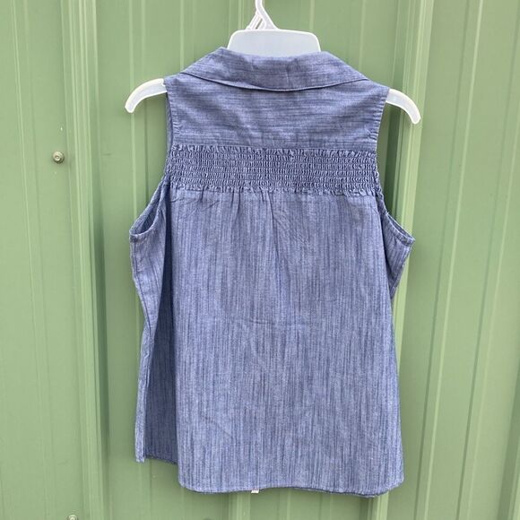 Women's Old Ranch Rae Tank Top Sleeveless Button Up Shirt Blouse 2-Pack Size S - Picture 6 of 16
